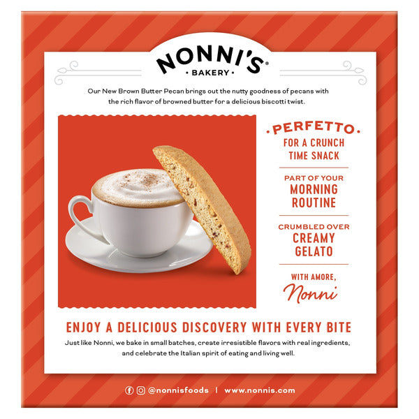 Nonni's Brown Butter Pecan Biscotti