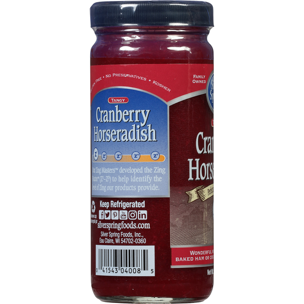 Silver Spring Horseradish, Cranberry, Tangy