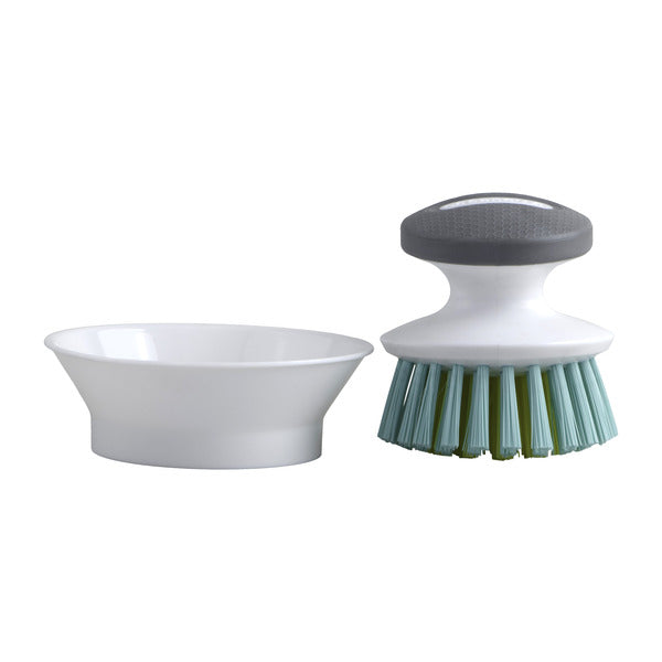 Casabella Palm Brush with Dish