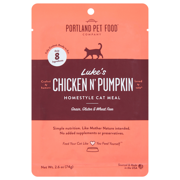 Portland Pet Food Company Cat Meal, Luke's Chicken N' Pumpkin