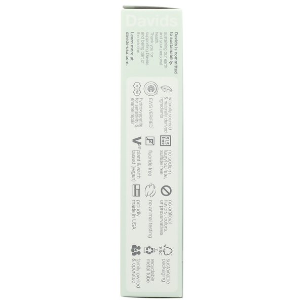 DAVID Kids+Adults W/Nano-Hypdroxyapatite Toothpaste, Mild Mint,