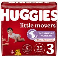 Huggies Little Movers Baby Diapers, Size 3 (16-28 ...
️