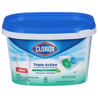 Clorox Dishwasher Detergent, Triple Action, Fresh ...
️