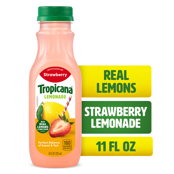 Tropicana Strawberry Lemonade, Made with Real Lemons