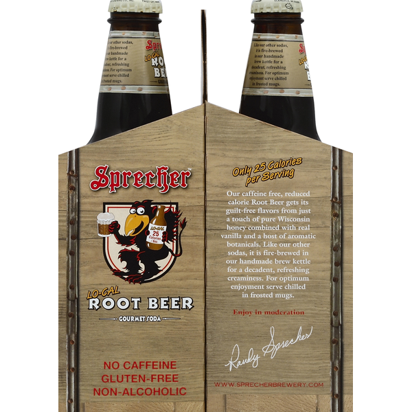 Sprecher Soda, Gourmet, Root Beer, Lo-Cal