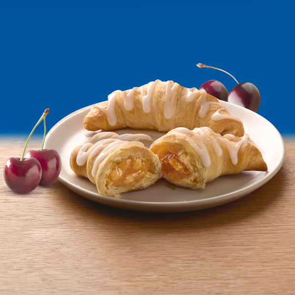 Pillsbury Filled Crescents with Cherry Filling and Icing