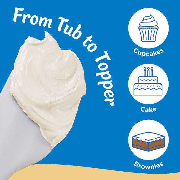 Pillsbury Whipped Buttercream Frosting, 12 Oz Tub