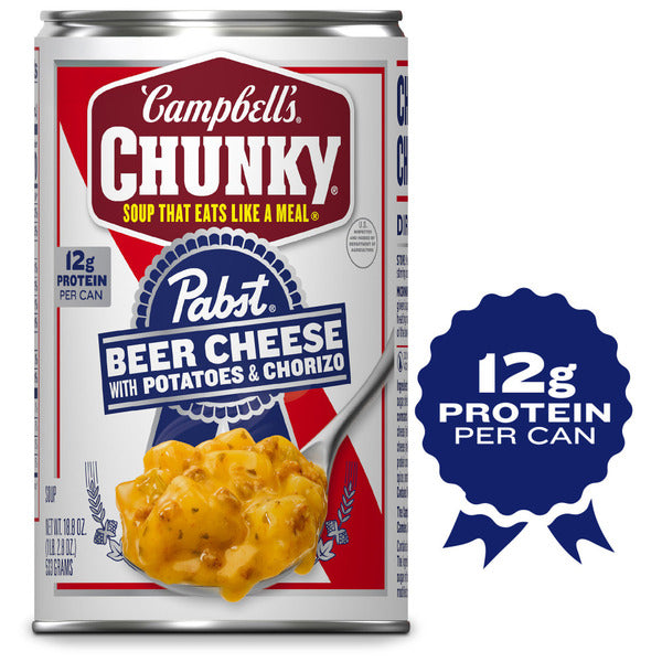 Campbell's Beer Cheese with Potato and Chorizo Soup