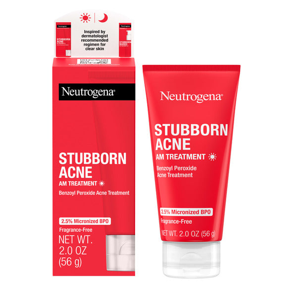 Neutrogena Stubborn Acne AM Treatment with Benzoyl Peroxide, 2.0 oz