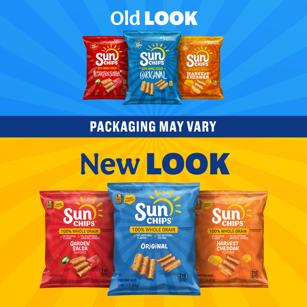 Sun Chips Whole Grain Snacks, Harvest Cheddar