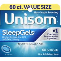 Unisom Nighttime Sleep-Aid, 50 mg, Softgels, Value...
️