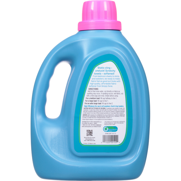Simply Done Fabric Softener, Ultra, Spring Scent