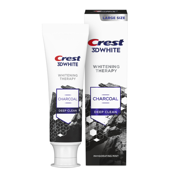Crest Whitening Therapy Charcoal Deep Clean Invigorating Mint Teeth Whitening Toothpaste