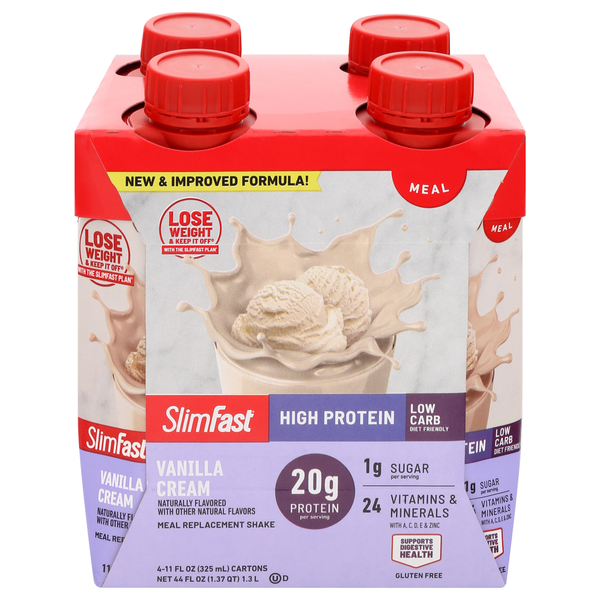 SlimFast High Protein Vanilla Cream Meal Replacement Shake