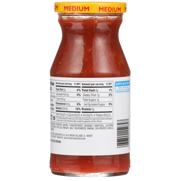Food Club Medium Picante Sauce