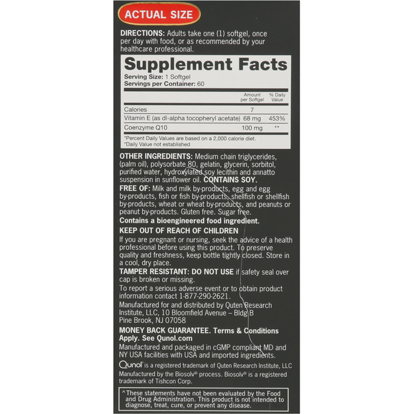 Qunol Ultra CoQ10, 100 mg, Softgels