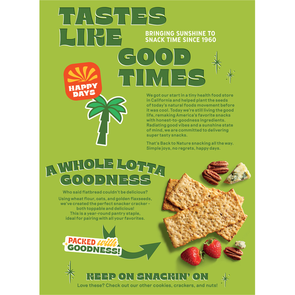 Back to Nature Multigrain Flatbread Crackers