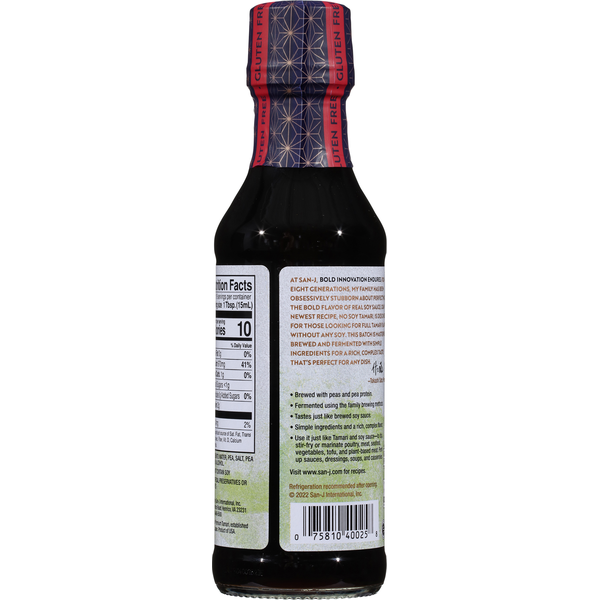 San-J No Soy Tamari Soy Sauce