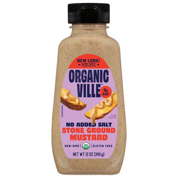 Organicville No Added Salt Stone Ground Mustard