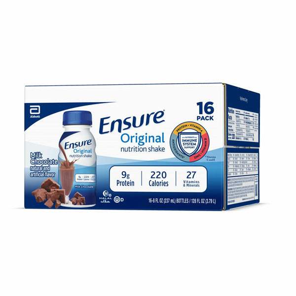 Ensure Original Nutrition Shake Milk Chocolate Ready-to-Drink Bottles