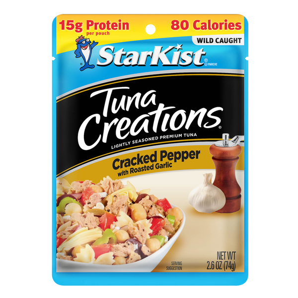 StarKist Lightly Seasoned Premium Cracked Pepper with Roasted Garlic Tuna