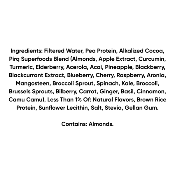 Pirq 21g Plant Based Protein Shakes, Chocolate