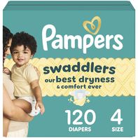 Pampers Swaddlers Disposable Diapers, Size 4, 120 ...
️