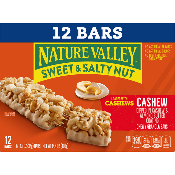 Nature Valley Cashew Sweet and Salty Nut Chewy Granola Bars