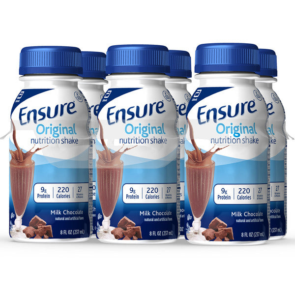 Ensure Original Nutrition Shake Milk Chocolate Ready-to-Drink Bottles