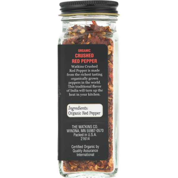 Watkins Red Pepper, Organic, Crushed