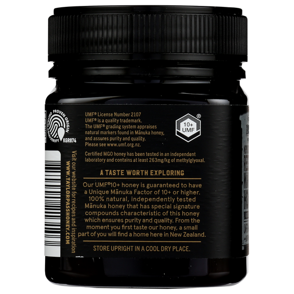 Taylor Pass Honey Co Taylor Pass Honey - Manuka Honey Umf 10+ 250G