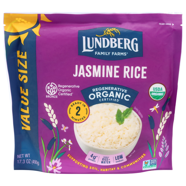 Lundberg Family Farms Jasmine Rice, Organic, Value Size