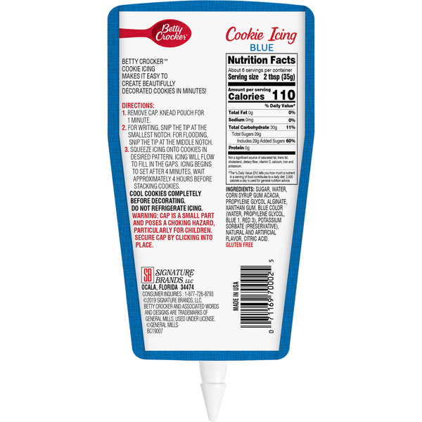 Betty Crocker Cookie Icing, Blue