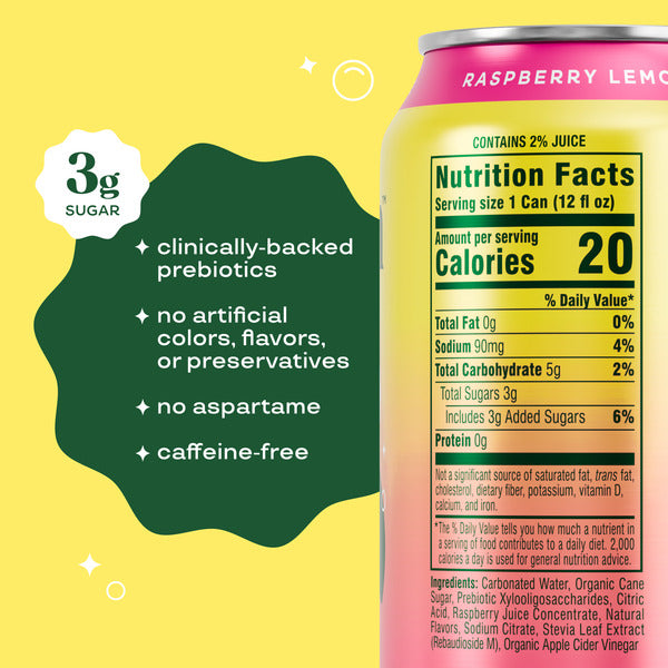 Bloom Pop Bloom Pop, Carbonated, Raspberry Lemonade