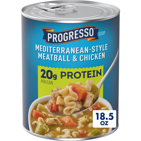 Progresso Protein Mediterranean-Style Meatball and Chicken Canned Soup