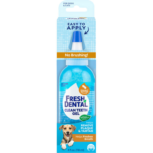 Naturel Promise Fresh Dental No Brushing Clean Teeth Dental & Oral Care Peanut Butter Gel for Pets