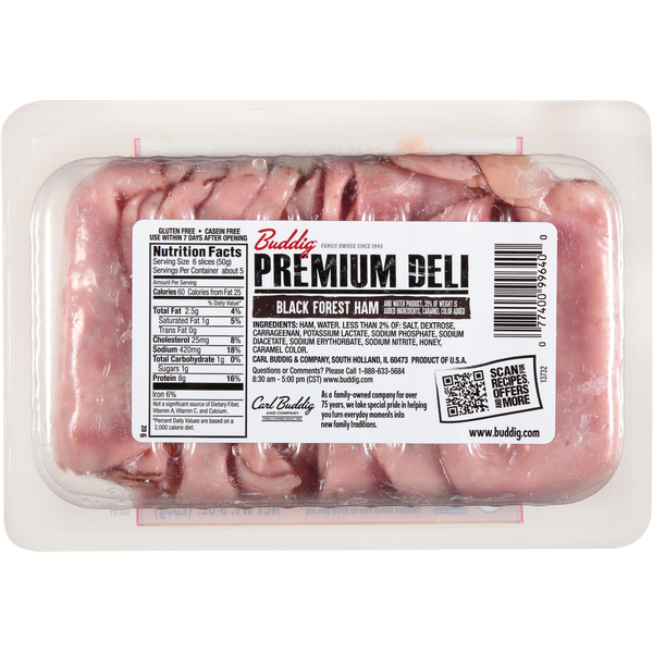 Buddig Premium Deli Black Forest Ham Tray