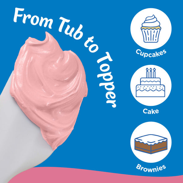 Pillsbury Whipped Strawberry Delight Frosting, 12 Oz Tub