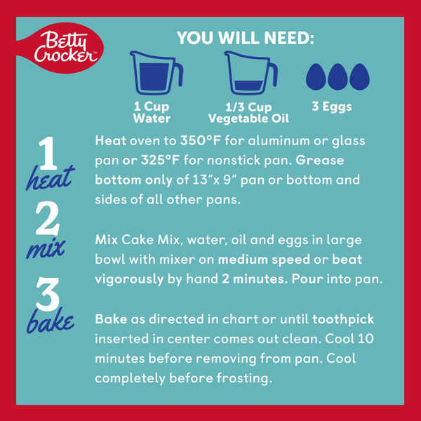 Betty Crocker Lower Sugar Yellow Cake Mix
