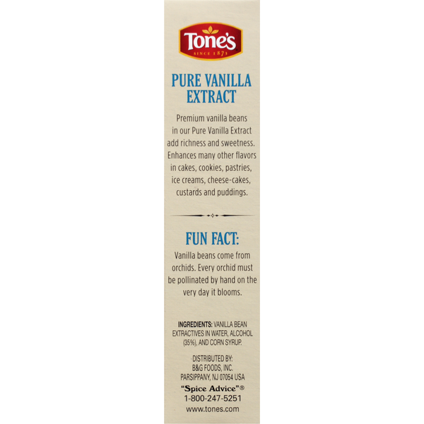 Tone's Vanilla Extract, Pure, Premium