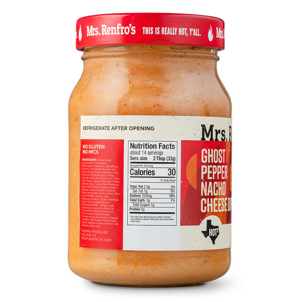 Mrs. Renfro's Ghost Pepper Nacho Cheese Dip