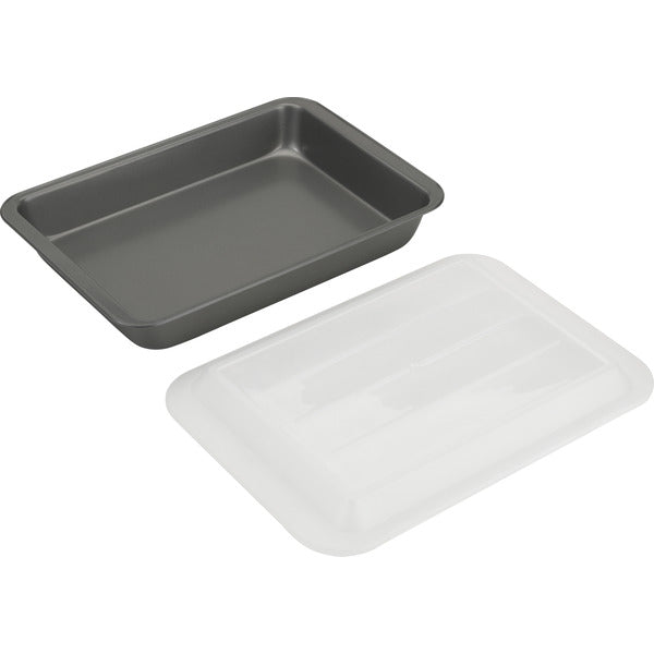 GoodCook Everyday Nonstick Steel Oblong Pan with Lid, 9x13