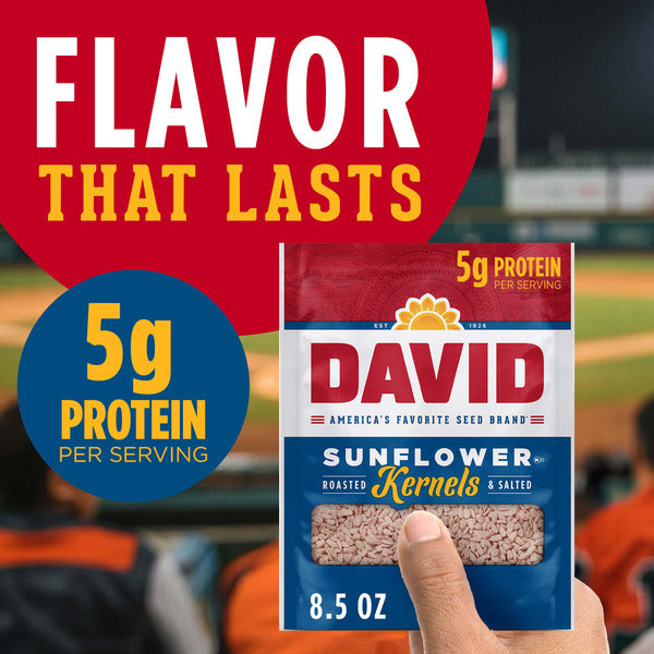 DAVID Roasted and Salted Original Sunflower Kernels