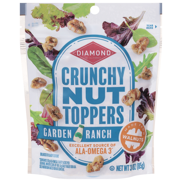 Diamond Nut Toppers, Garden Ranch, Crunchy