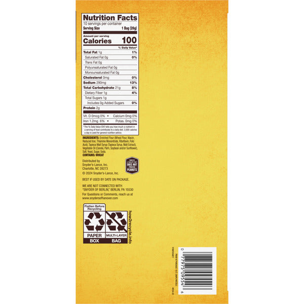 Snyder's of Hanover Snaps Pretzels
