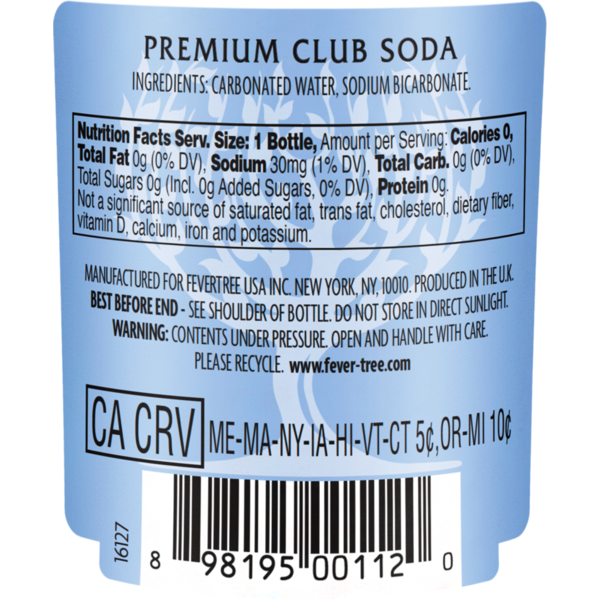 Fever-Tree Premium Natural Mixers Club Soda