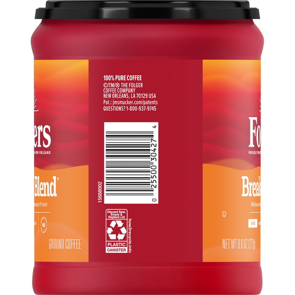 Folgers Coffee, Ground, Mild, Breakfast Blend