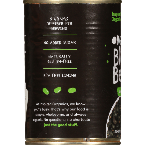 Inspired Organics Black Beans, Organic