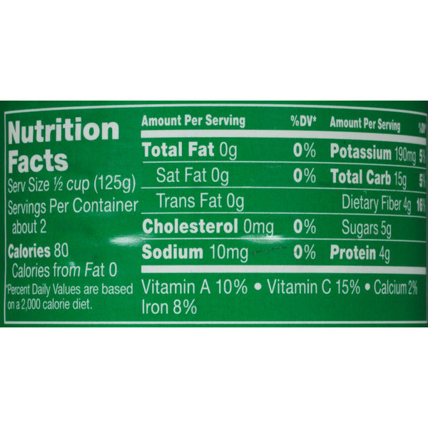 Del Monte No Salt Added Sweet Peas
