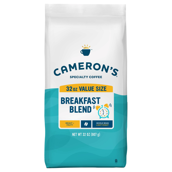 Cameron's Coffee, Whole Bean, Light Roast, Breakfast Blend, Value Size